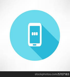 Charging - Smart Phone Flat modern style vector illustration