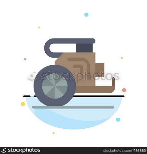 Chariot, Horses, Old, Prince, Greece Abstract Flat Color Icon Template