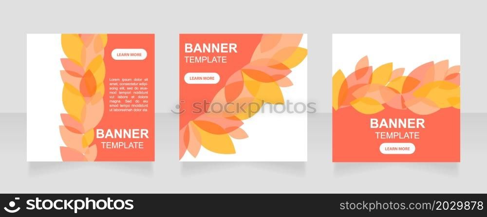 Charitable organization promo web banner design template. Vector flyer with text space. Advertising placard with customized copyspace. Promotional printable poster for advertising. Graphic layout. Charitable organization promo web banner design template