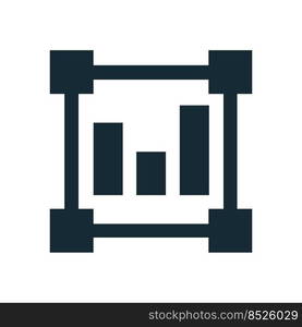 Chart bar Icon Vector Logo Template