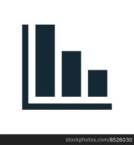 Chart bar Icon Vector Logo Template