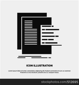 chart, data, graph, reports, valuation Icon. glyph vector gray symbol for UI and UX, website or mobile application. Vector EPS10 Abstract Template background