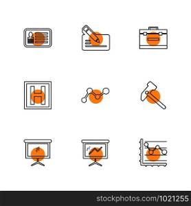 chart , graph , percentage , navigation , share , money , id card , naviagation , breifcase , icon, vector, design, flat, collection, style, creative, icons