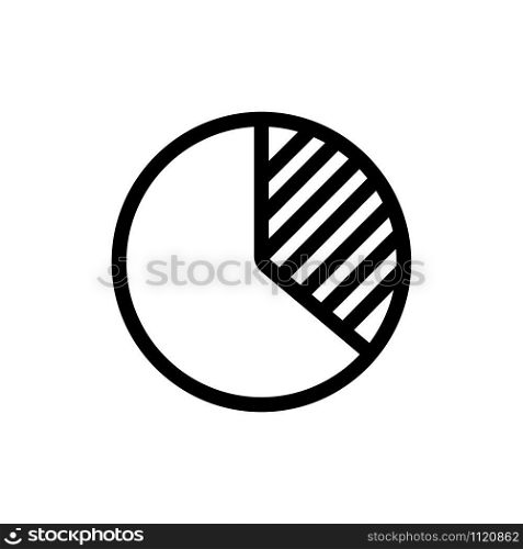 chart icon vector. A thin line sign. Isolated contour symbol illustration. chart icon vector. Isolated contour symbol illustration