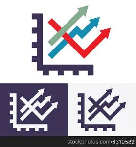 Chart options vector icons