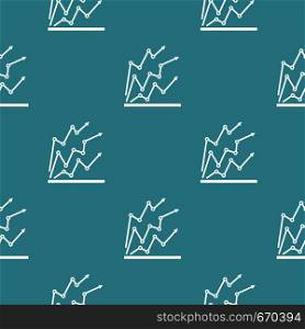 Chart pattern seamless vector geometric in simple style for any web design. Chart pattern seamless vector simple