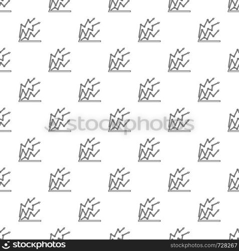 Chart pattern vector seamless repeating for any web design. Chart pattern vector seamless