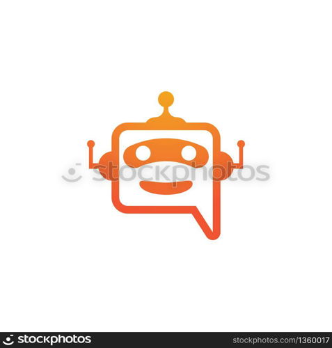 Chat bot icon vector illustration design