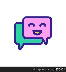 Chat bot icon vector. Thin line sign. Isolated contour symbol illustration. Chat bot icon vector. Isolated contour symbol illustration