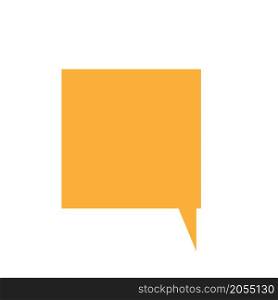 Chat box icon. Orange square sign. App element. Dialogue emblem. Communicate button. Vector illustration. Stock image. EPS 10.. Chat box icon. Orange square sign. App element. Dialogue emblem. Communicate button. Vector illustration. Stock image.