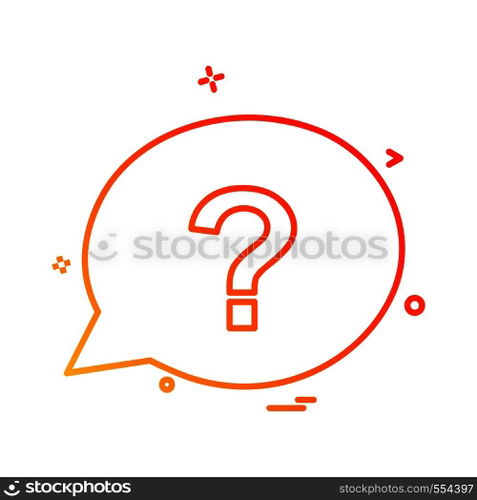 Chat bubble icon design vector