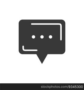 chat bubble icon design vector template