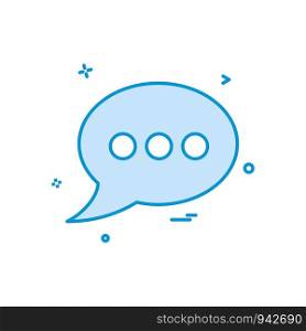 chat bubble talk icon vector design