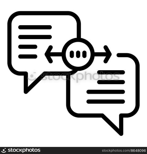 Chat call icon outline vector. Support service. Tech online. Chat call icon outline vector. Support service