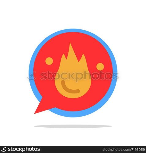 Chat, Career, Education, Motivation, Training Abstract Circle Background Flat color Icon
