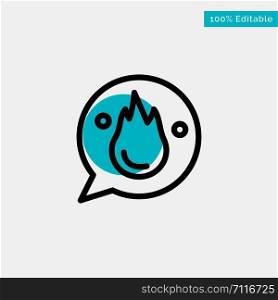 Chat, Career, Education, Motivation, Training turquoise highlight circle point Vector icon