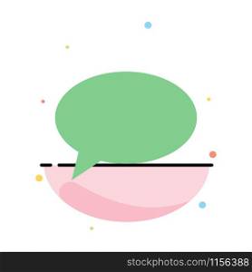 Chat, Chatting, Massage, Mail Abstract Flat Color Icon Template
