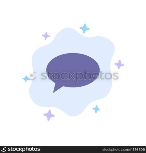 Chat, Chatting, Massage, Mail Blue Icon on Abstract Cloud Background