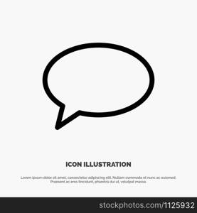 Chat, Chatting, Massage, Mail Line Icon Vector