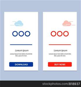 Chat, Chatting, Massage, Sign Blue and Red Download and Buy Now web Widget Card Template