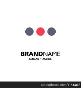 Chat, Chatting, Massage, Sign Business Logo Template. Flat Color