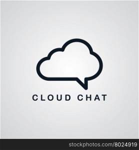 chat cloud theme. chat cloud theme vector art graphic illustration