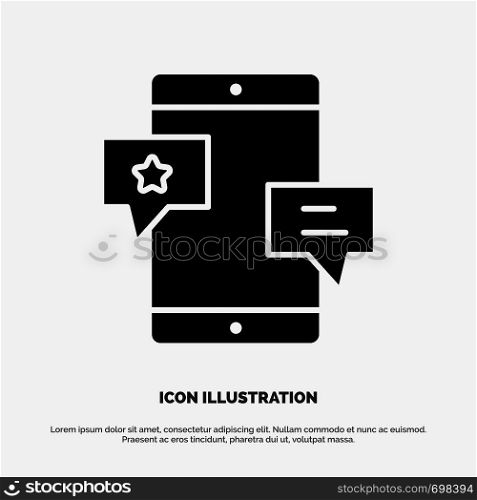 Chat, Community, Media, Network, Promotion solid Glyph Icon vector