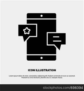 Chat, Community, Media, Network, Promotion solid Glyph Icon vector