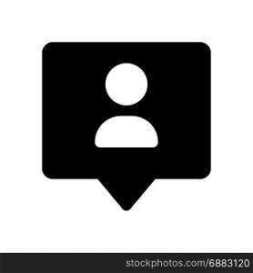 chat contact, icon on isolated background