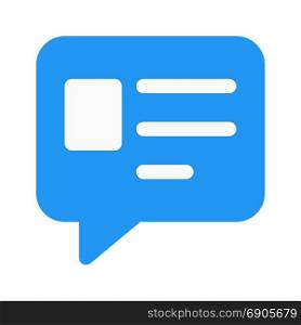 chat contact, icon on isolated background