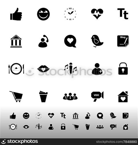Chat conversation icons on white background, stock vector