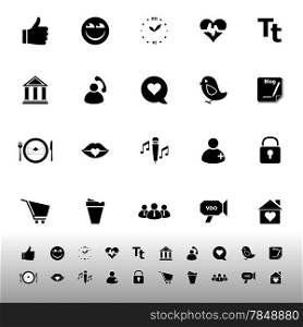 Chat conversation icons on white background, stock vector
