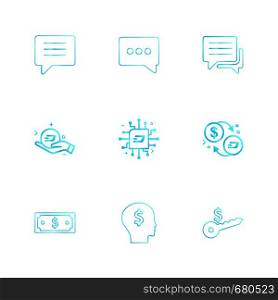 chat , conversation , message , money, ic, key, dollar, icon, vector, design, flat, collection, style, creative, icons