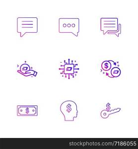 chat , conversation , message , money, ic, key, dollar, icon, vector, design, flat, collection, style, creative, icons
