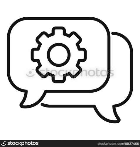 Chat core values icon outline vector. Business purpose. Service goal. Chat core values icon outline vector. Business purpose