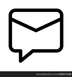 chat email, icon on isolated background