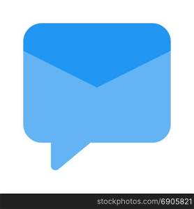 chat email, icon on isolated background