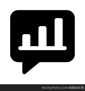 chat graph, icon on isolated background