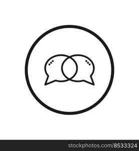 Chat icon. Chat Message Bubbles. Chat Symbol