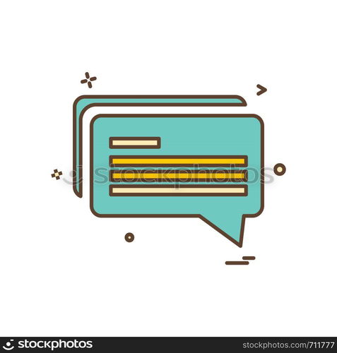 Chat icon design vector