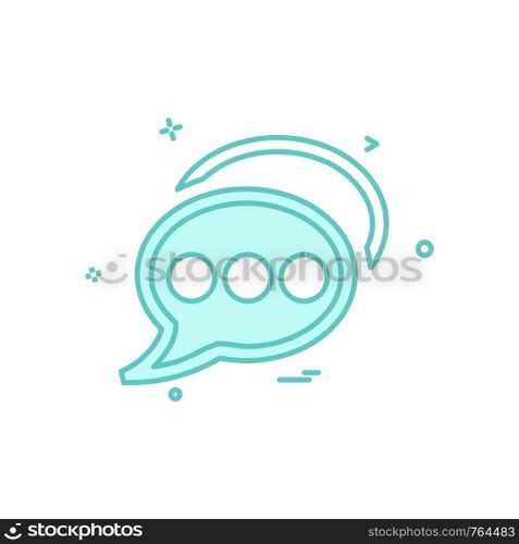 Chat icon design vector