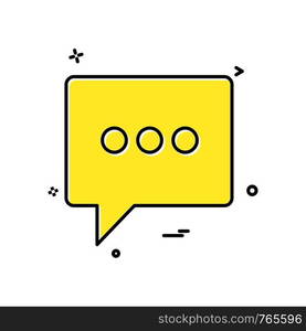 Chat icon design vector