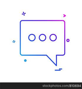 Chat icon design vector