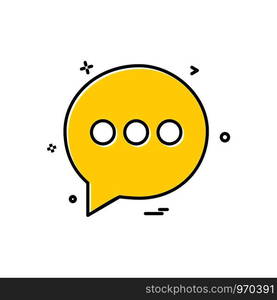 Chat icon design vector