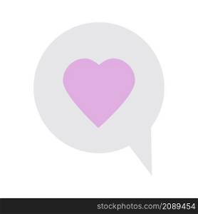 Chat icon. Pink heart sign. Lilac dialogue symbol. Freehand art. Communication concept. Vector illustration. Stock image. EPS 10.. Chat icon. Pink heart sign. Lilac dialogue symbol. Freehand art. Communication concept. Vector illustration. Stock image.