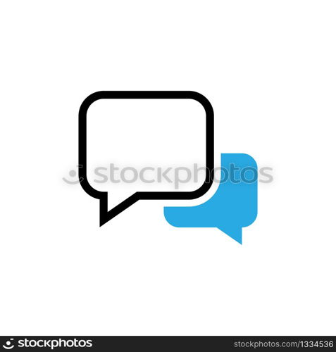 Chat icon. Speech Bubbles sign symbol isolated on white background. Vector EPS 10