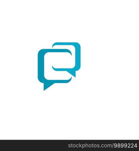 chat icon vector template illustration