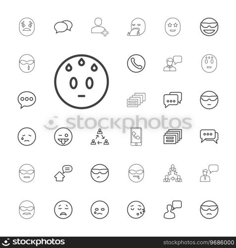 Chat icons Royalty Free Vector Image