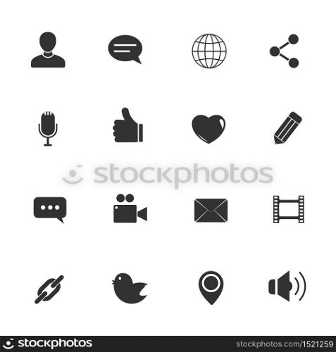 Chat icons vector