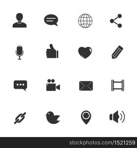 Chat icons vector